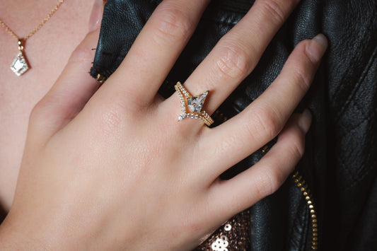 ROCK STAR TIARA GOLD RING