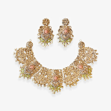 Pastel Floral Necklace Set | Festival Jewelry - Begum