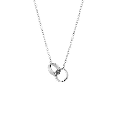 Eternal Connection Circle Pendant in Sterling Silver or Gold