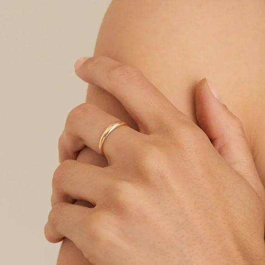 Ania Haie 14kt Gold Magma Dome Ring