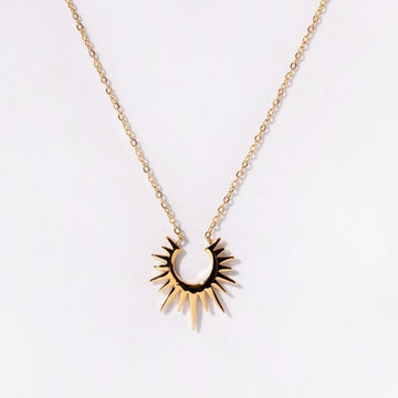 Star Burst Necklace - Gold