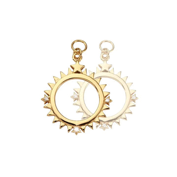 Nikki Lissoni Gold Plated Wanderlust 19mm Earrings