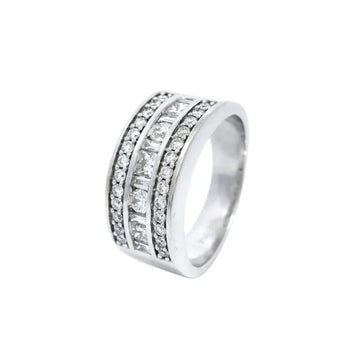 Multi Set Diamond Dress Ring in White Gold