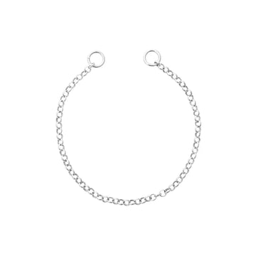 Nikki Lissoni Silver Plated Round Cable Tag Bracelet 15cm