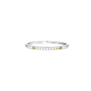 SUMMER SORBET FROSTY MULTI COLOURED RING SILVER