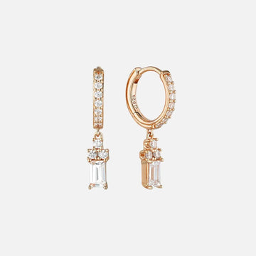 Georgini Kolm Earrings Rose Gold Plated