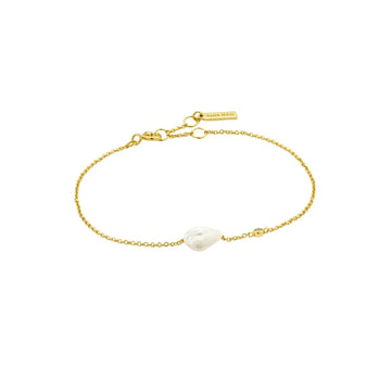 Ania Haie Gold Pearl Bracelet. Design: B019-01G