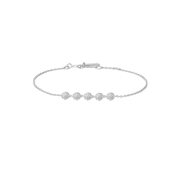 Ania Haie Silver Pavé Multi Beaded Chain Bracelet