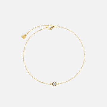 Zircon round Pendant Bracelet