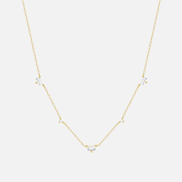 AAAA Zircon Necklace in 925 Sterling Silver