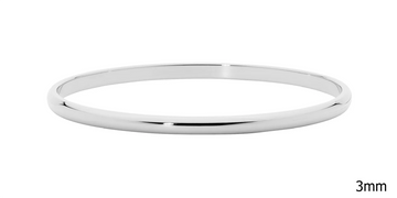 Ellani Stainless Steel 3mm Bangle