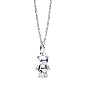 Teddy Bear Charm & Necklace Set