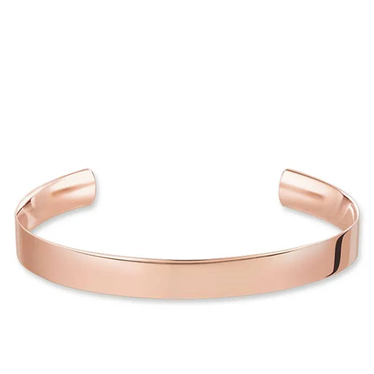 Thomas Sabo Rose Gold "Love Cuff" Bangle 18cm