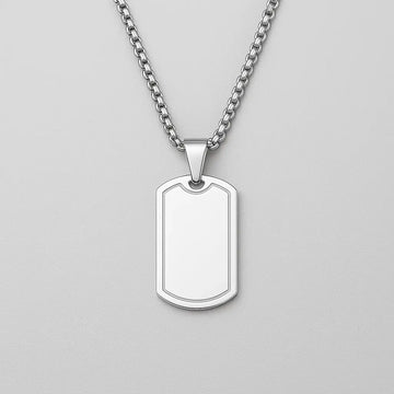 Dog Tag Pendant Necklace