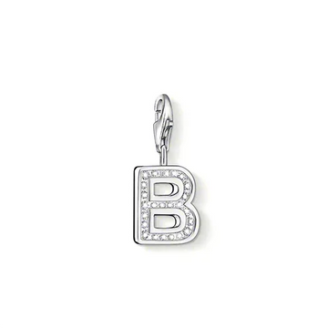 Thomas Sabo Charm Club Cubic Zirconia Letter 'B' Charm