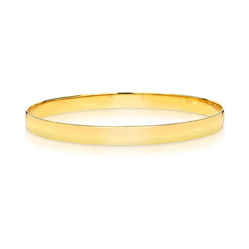 6mm Wide Half Round Golf Bangle