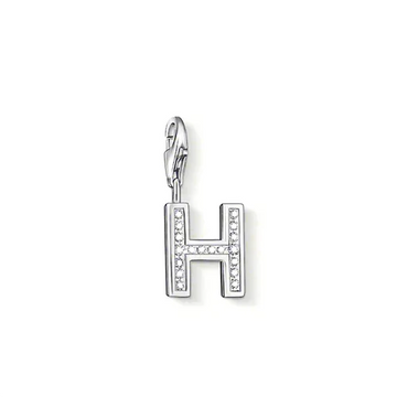 Thomas Sabo Charm Club Cubic Zirconia Letter 'H' Charm