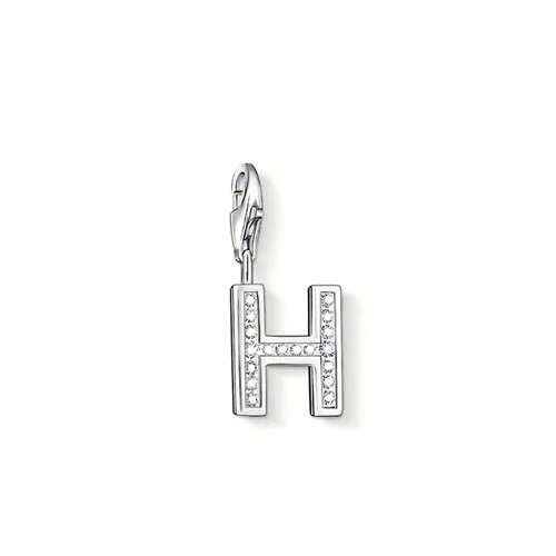 Thomas Sabo Charm Club Cubic Zirconia Letter 'H' Charm