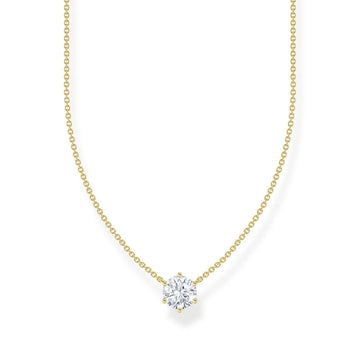 Thomas Sabo Necklace With White Zirconia Pendant