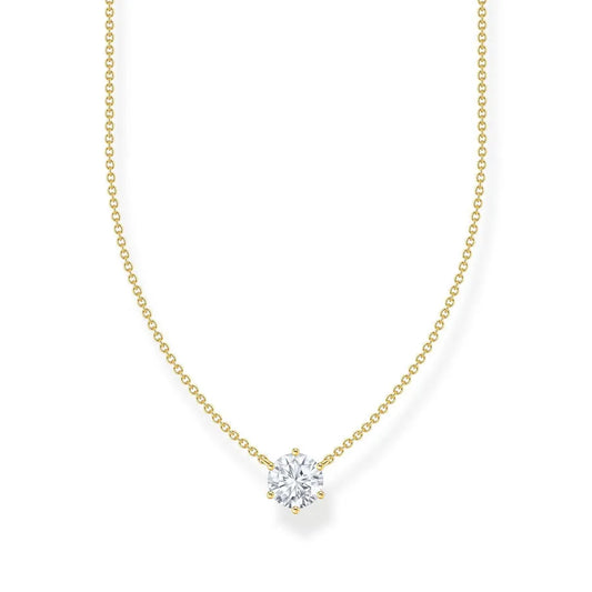 Thomas Sabo Necklace With White Zirconia Pendant