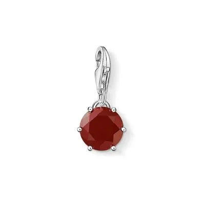 Thomas Sabo Silver Charm Club January Red Agate Charm