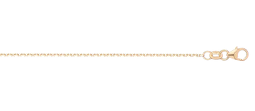 9ct Yellow Gold Oblong Trace Chain
