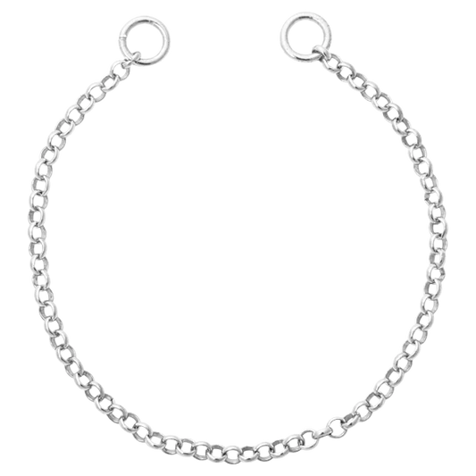Nikki Lissoni Silver Plated Round Cable Tag Bracelet 15cm