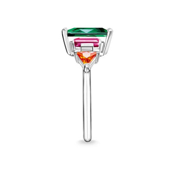 Thomas Sabo Colourful Stones Green/Pink/Orange Ring