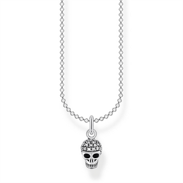 Thomas Sabo Charm Club Cubic Zirconia Skull 38-45cm