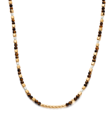 SOLEIL TIGERS EYE NECKLACE