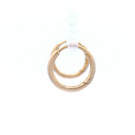 Yellow Gold Hinged Hoops