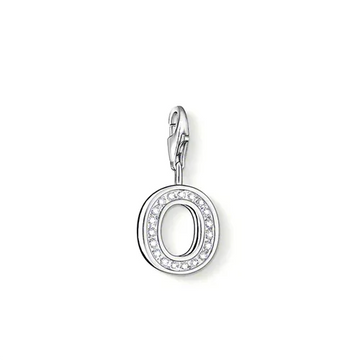 Thomas Sabo Charm Club Cubic Zirconia Letter 'O' Charm
