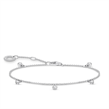 Thomas Sabo Charming White Stones Silver Bracelet 16-19cm