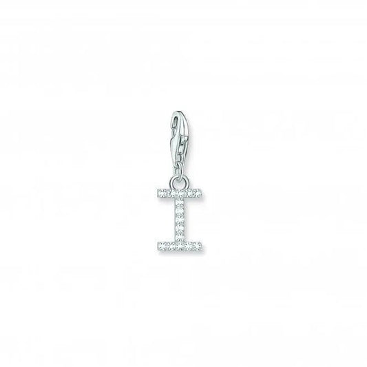 Thomas Sabo Charmista White Zirconia Letter I Charm Pendant