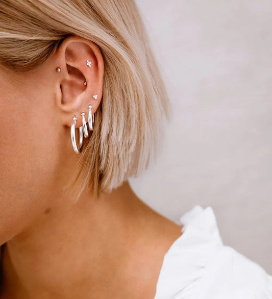 Kirstin Ash Sterling Silver Three Dot Studs