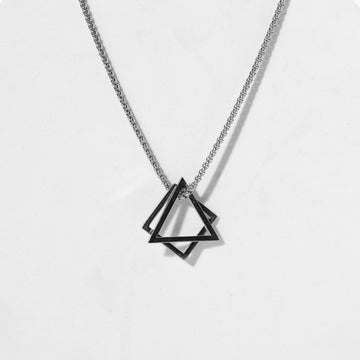 Geo Necklace & Pendant - Silver