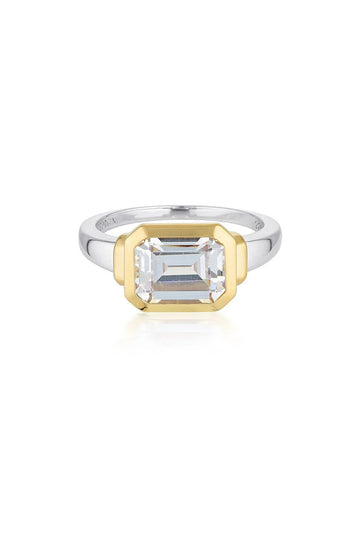 EMILIO SILVER & GOLD ZION RING