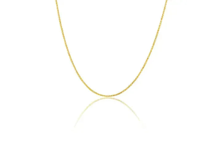 9 Carat Yellow Gold Magic Wheat Chain 21cm
