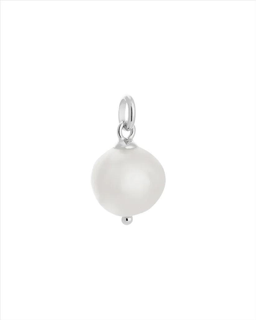 Kirstin Ash Large Silver Freshwater Pearl Charm