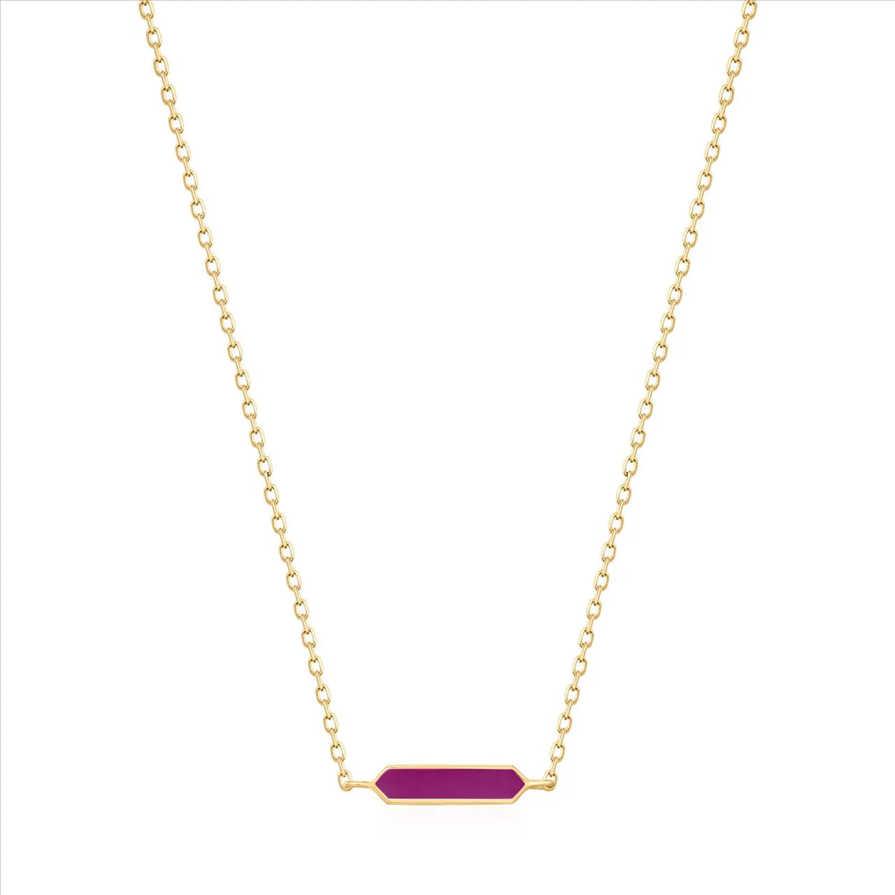 Ania Haie Berry Enamel Emblem Gold Necklace