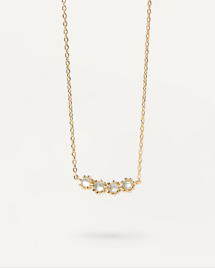 PDPaola Blue Tide Gold Necklace