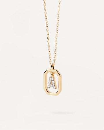 PDPAOLA Mini Letter A Necklace