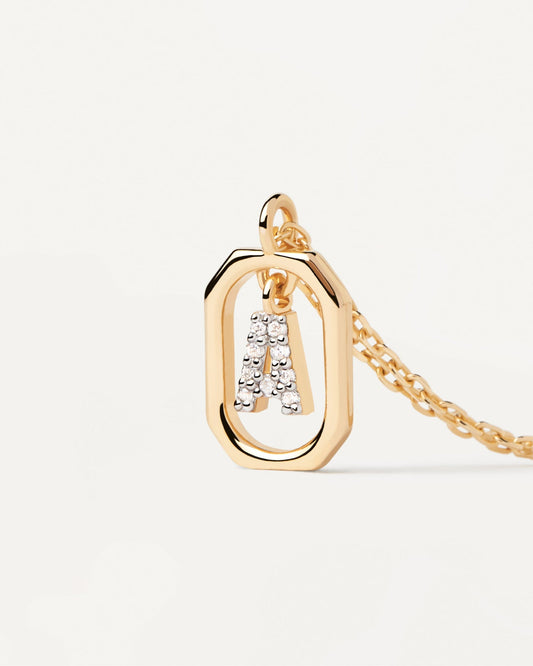 PDPAOLA Mini Letter A Necklace