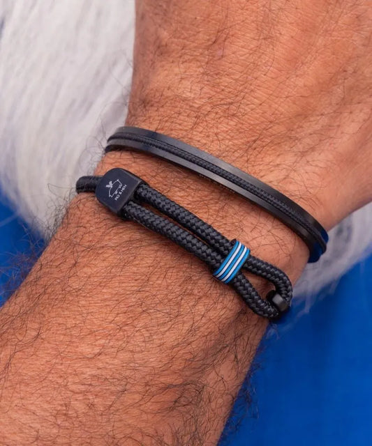Captain Carl Black Rope Bracelet