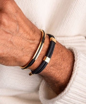 Pig and Hen Little Lewis 3mm Black | Gold