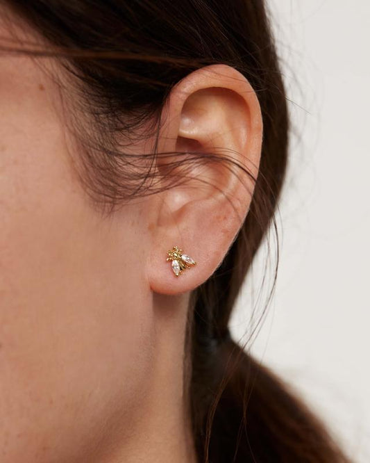 PDPAOLA Zaza Buzz Gold Earrings