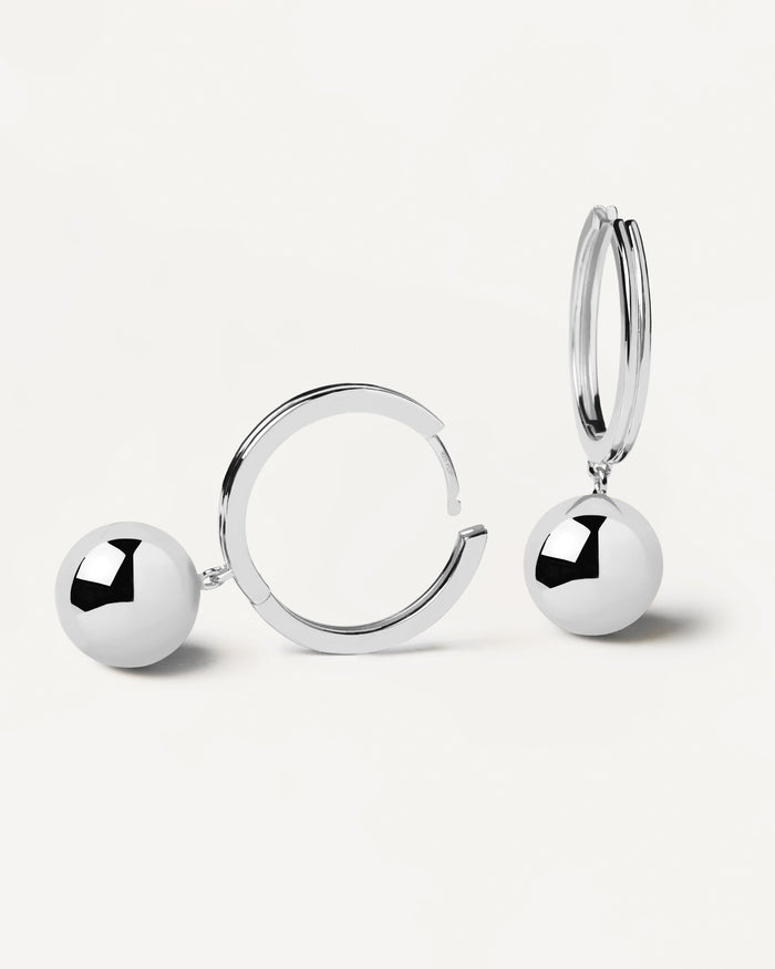 PDPaola Super Future Silver Earrings