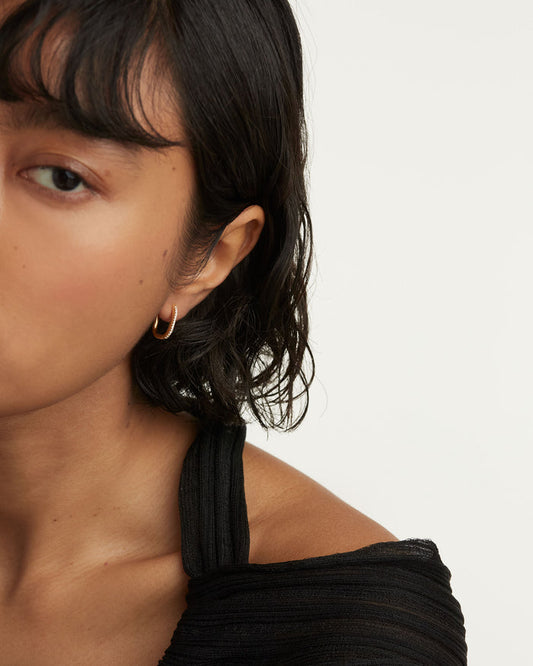PDPaola Evergreen Gold Spike Earrings
