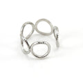 Contemporary Open Circle Stainless Steel Rings – Trendy Minimalist Design - Begum