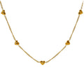 Classic Heart Charm Necklace – Elegant Gold Chain Design - Begum